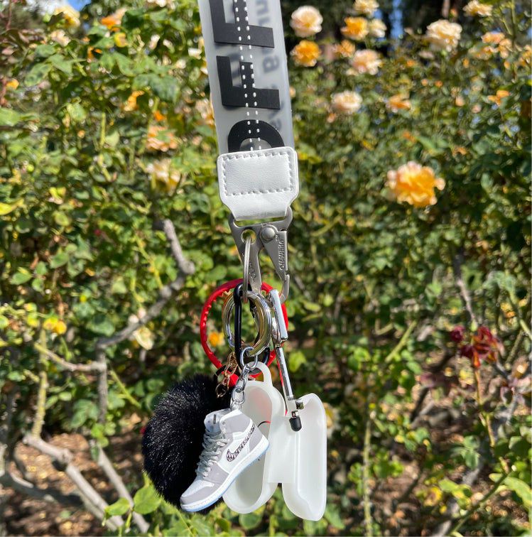 Off W x mini shoe keychains with glow AirPod case