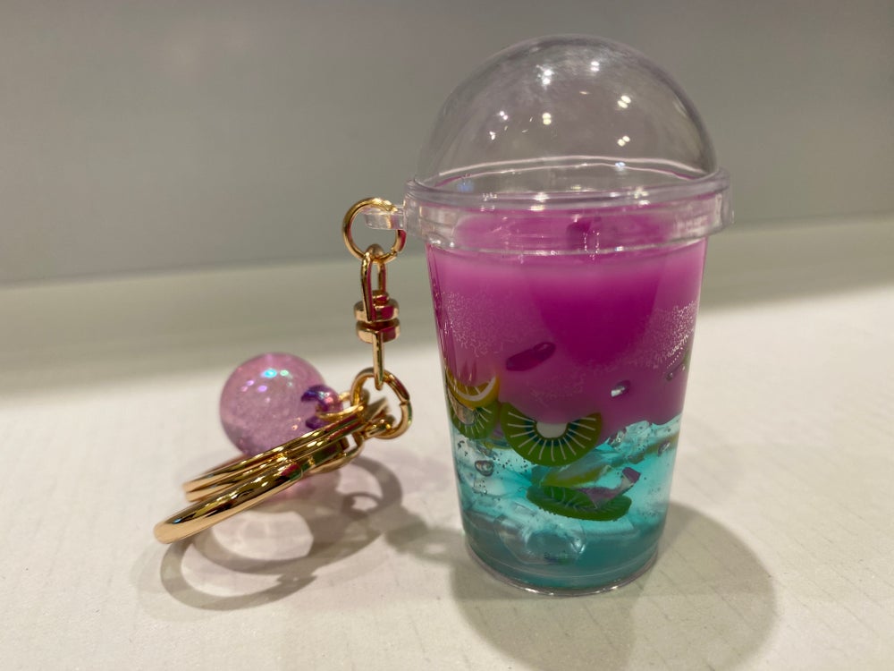 Lemonade drink keychains
