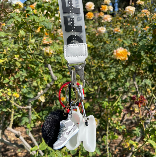 Off W x mini shoe keychains with glow AirPod case