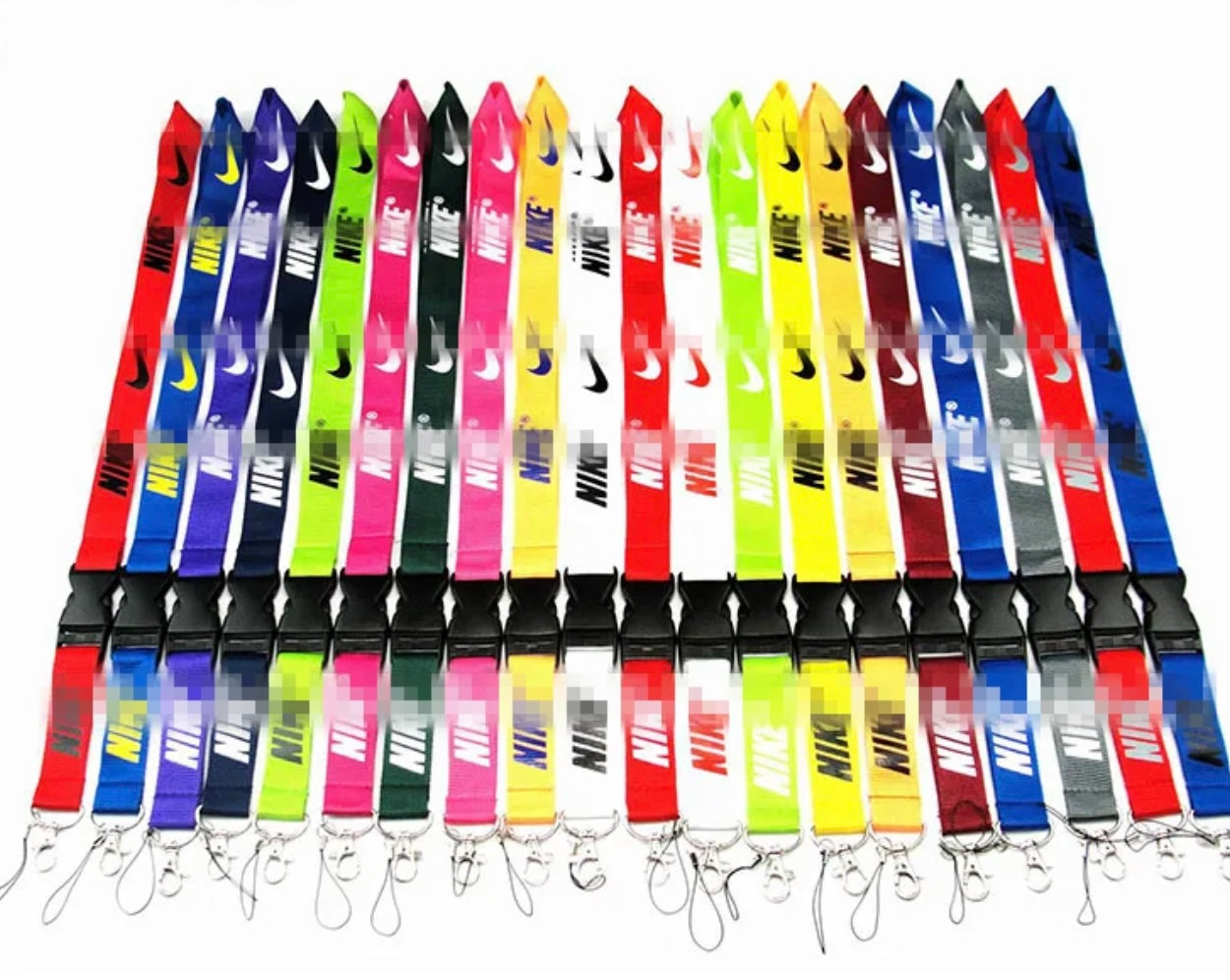Color lanyards with print material