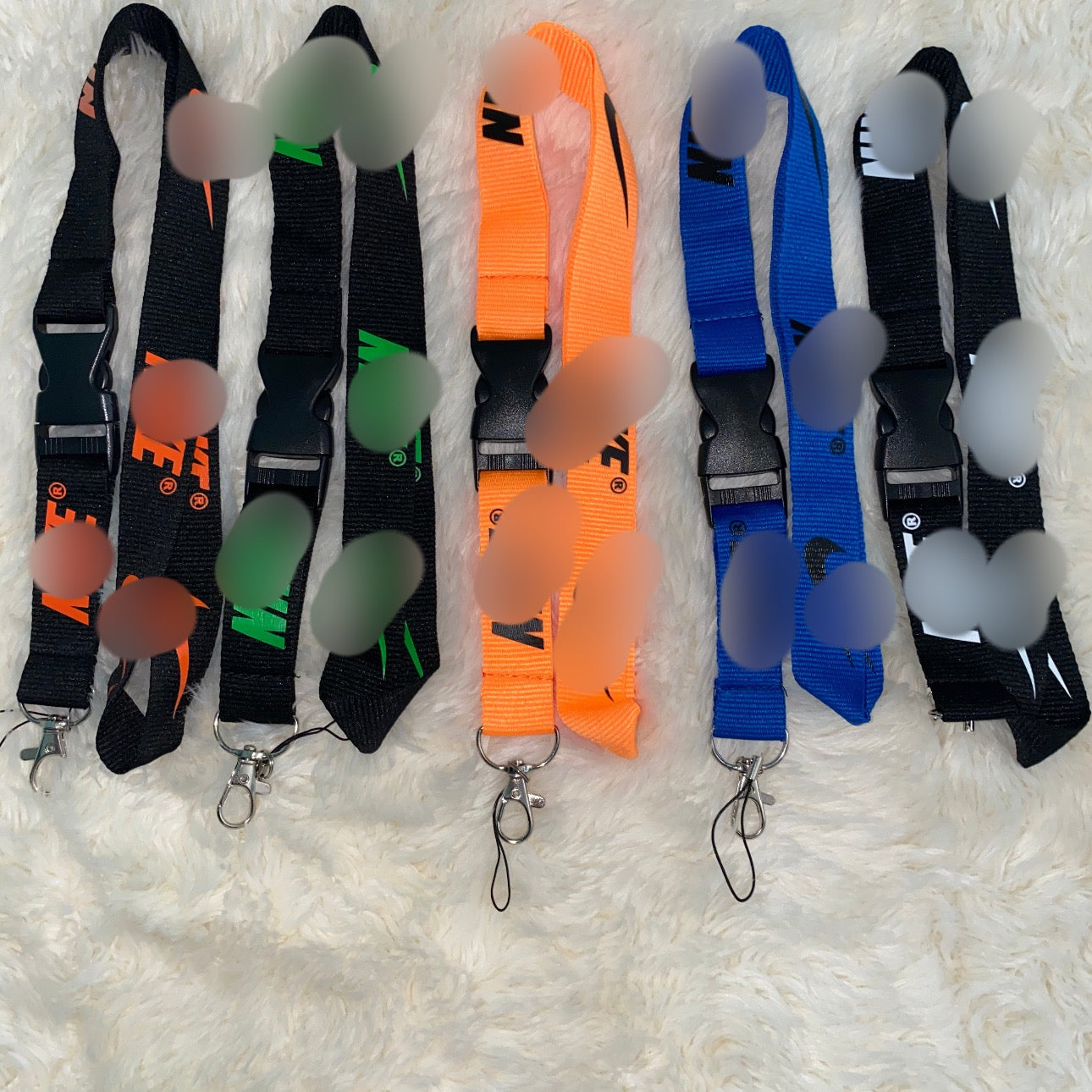 Color lanyards with print material