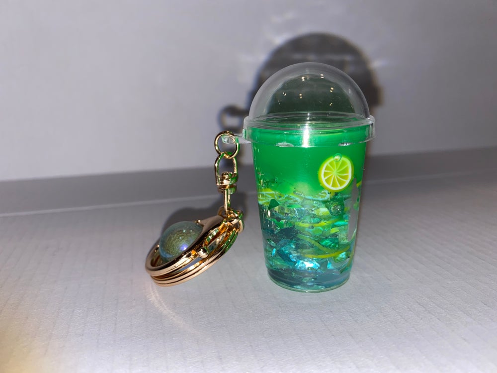 Lemonade drink keychains