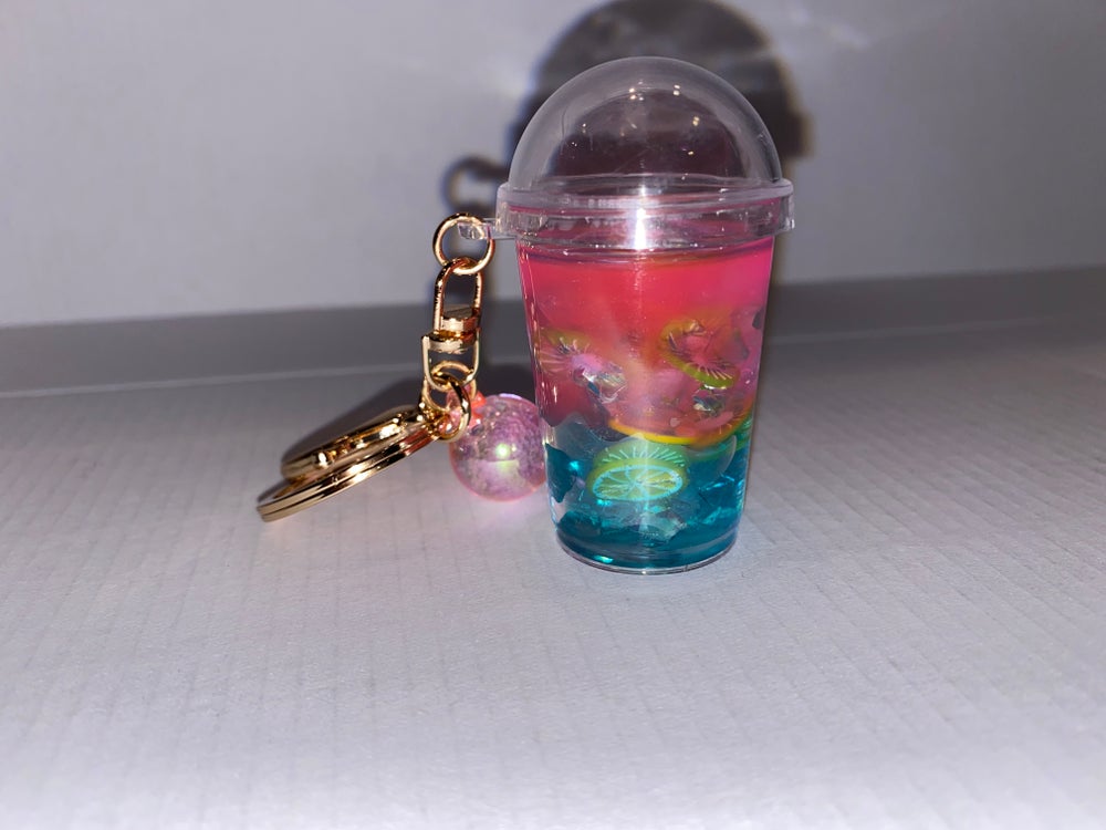 Lemonade drink keychains