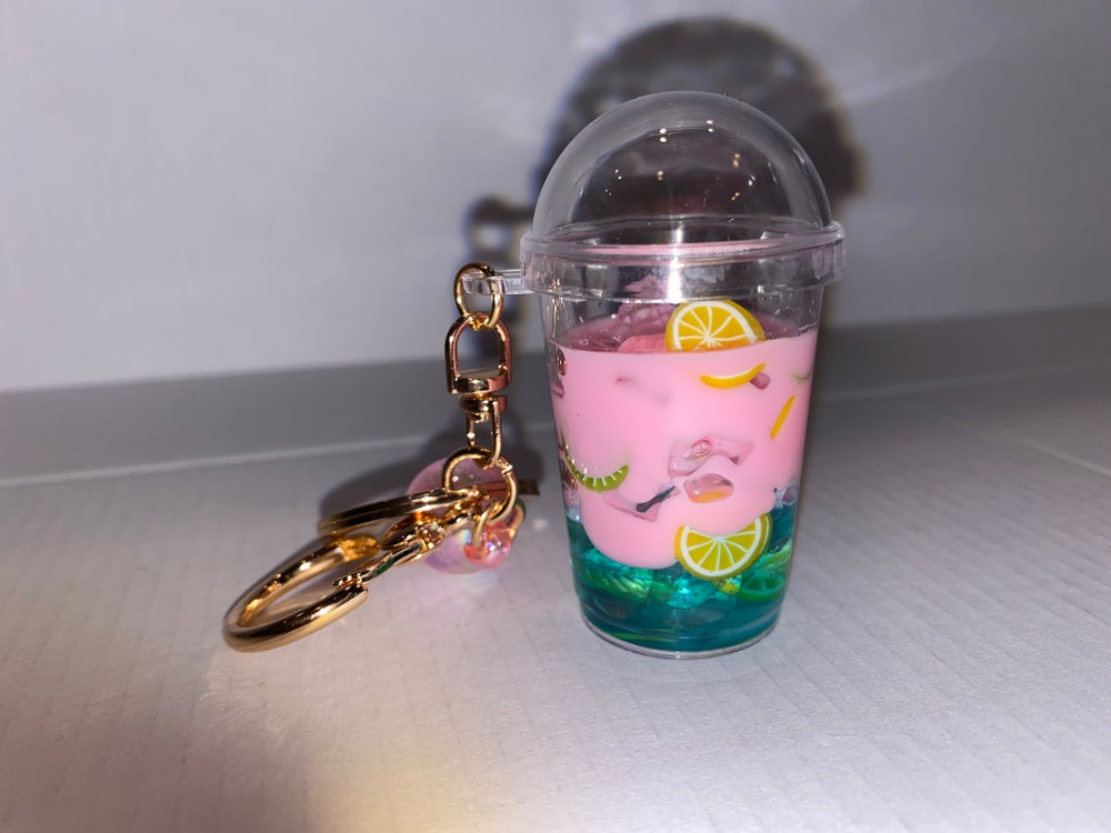 Lemonade drink keychains