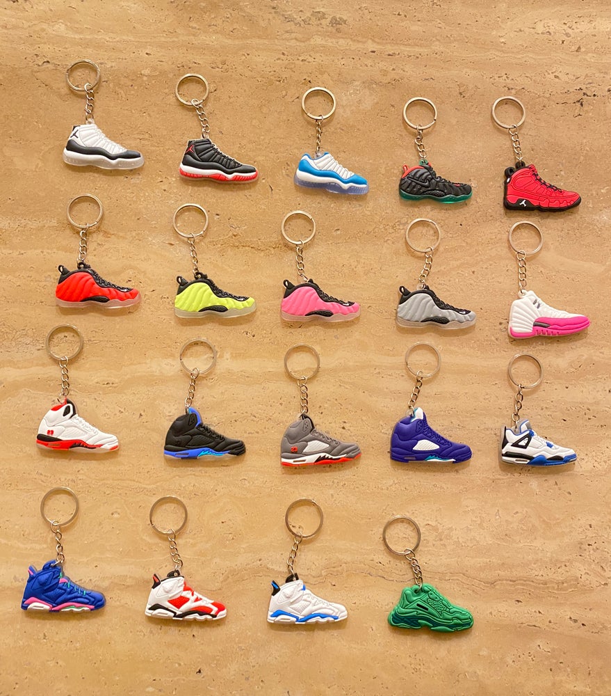 Flat shoe keychain charm