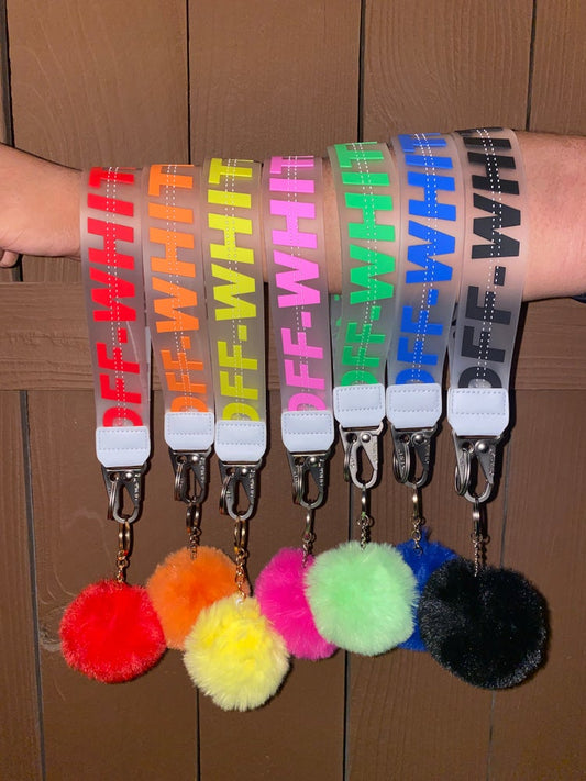 Transparent Off W keychains