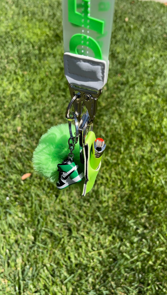 Off W x mini shoe keychains with chapstick/lighter holder