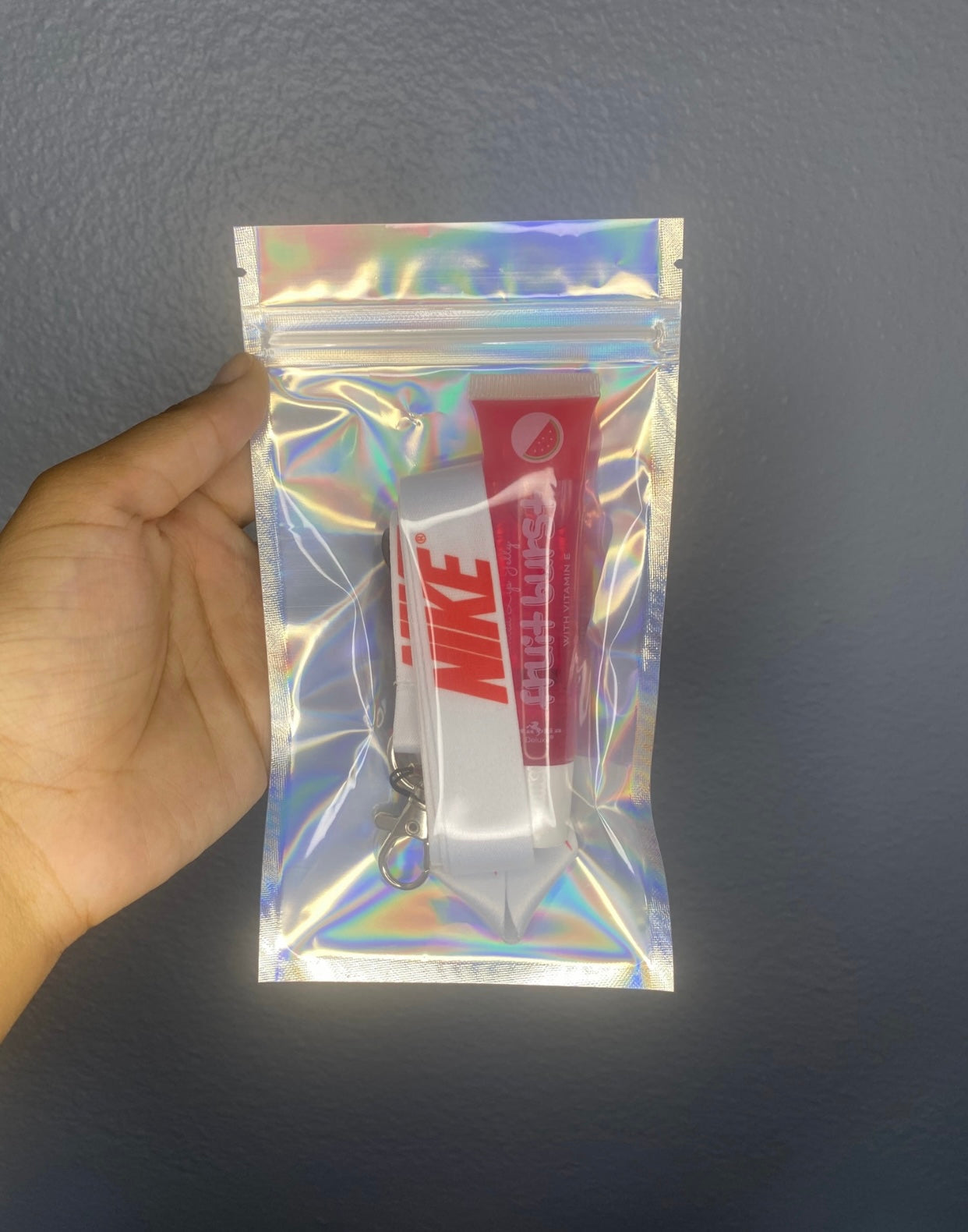 Lanyard and lip gloss bundle